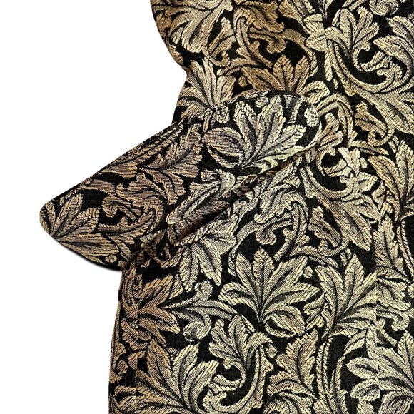 Nina K - David Cline Vintage '80s-'90s Brocade Jacquard Blazer size M - Picture 9 of 13